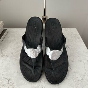 CROCS Black Comfort Sandals